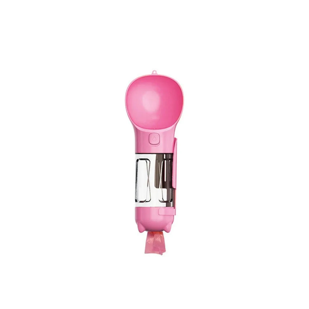 300/500ml Pet Water Food Dispenser furvana tm with Trash Bag Box and Shovel Leak Proof Pet Dog Water Bottle 3 in 1 Dog Food Feeder Cat