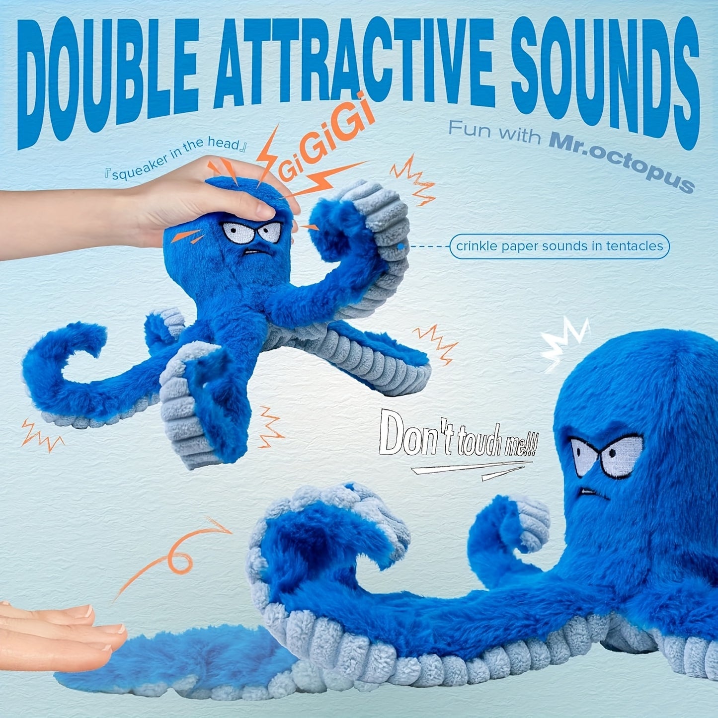 Octopus Crinkle Tug Toy™