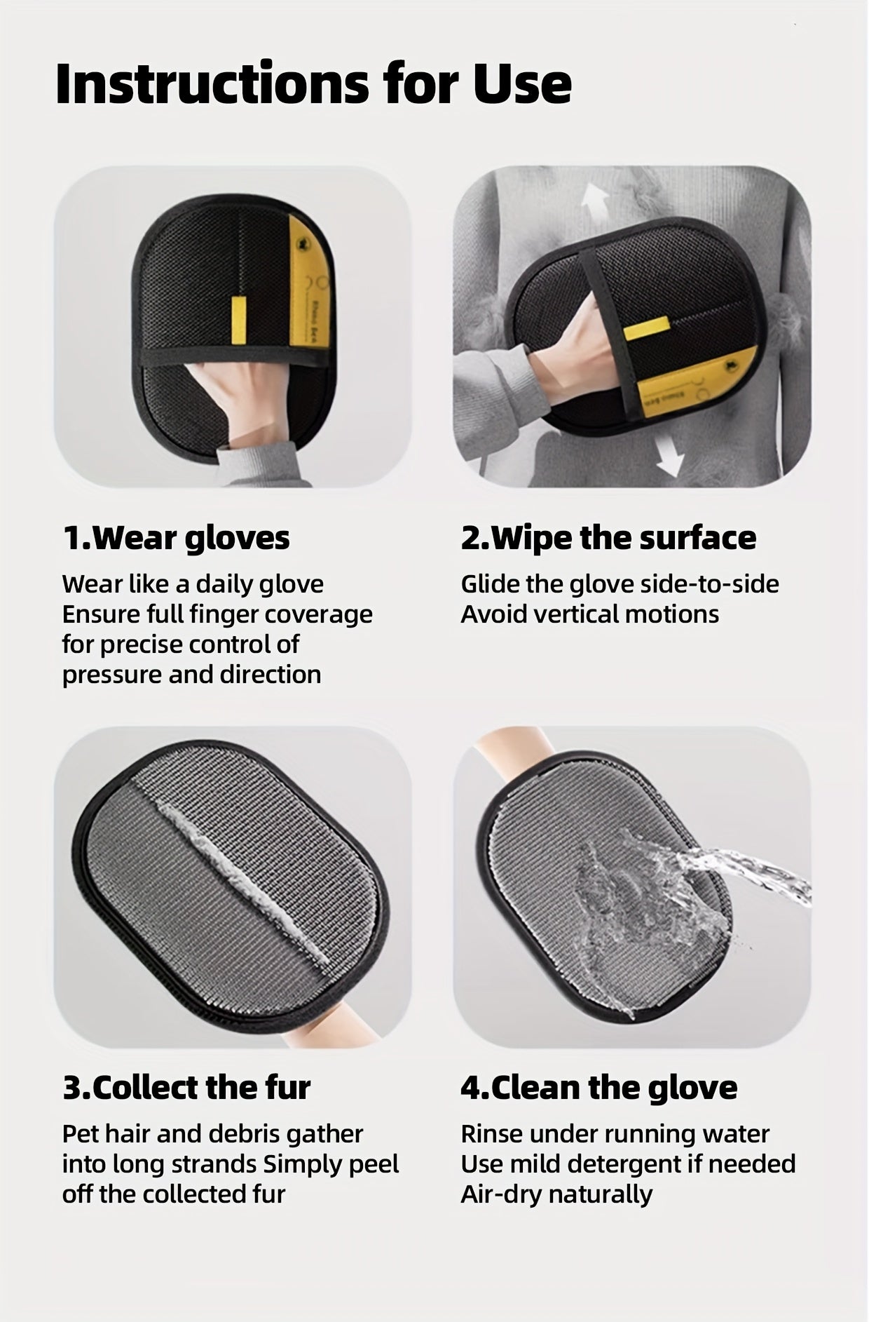 StaticLift Grooming Gloves™