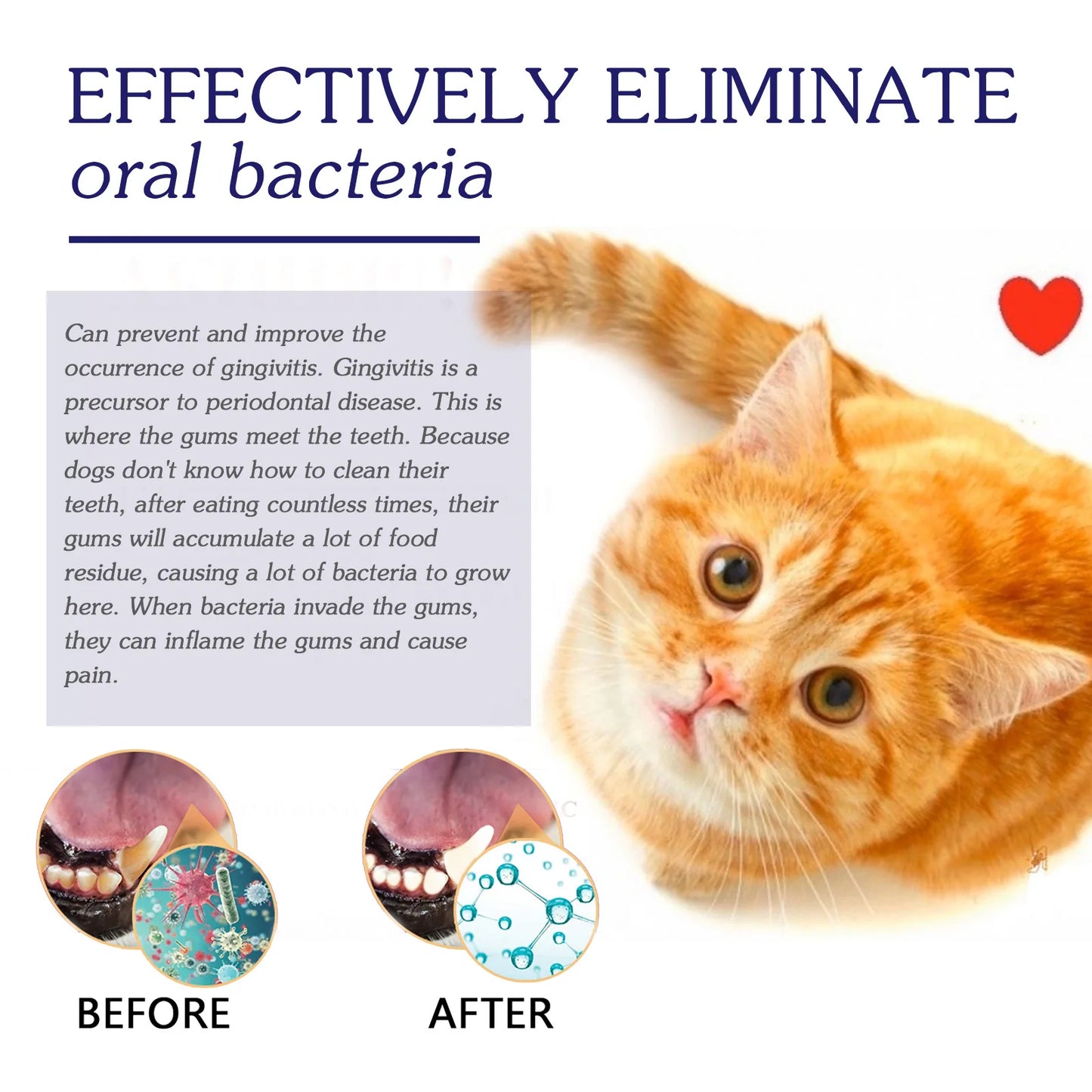 Yegbong 50g Pet Oral Cleaning furvana tm Cream Whiten Teeth Toothpaste Eliminate Bad Breath Cats Dogs Clean Tartar Teeth Stains Toothpaste