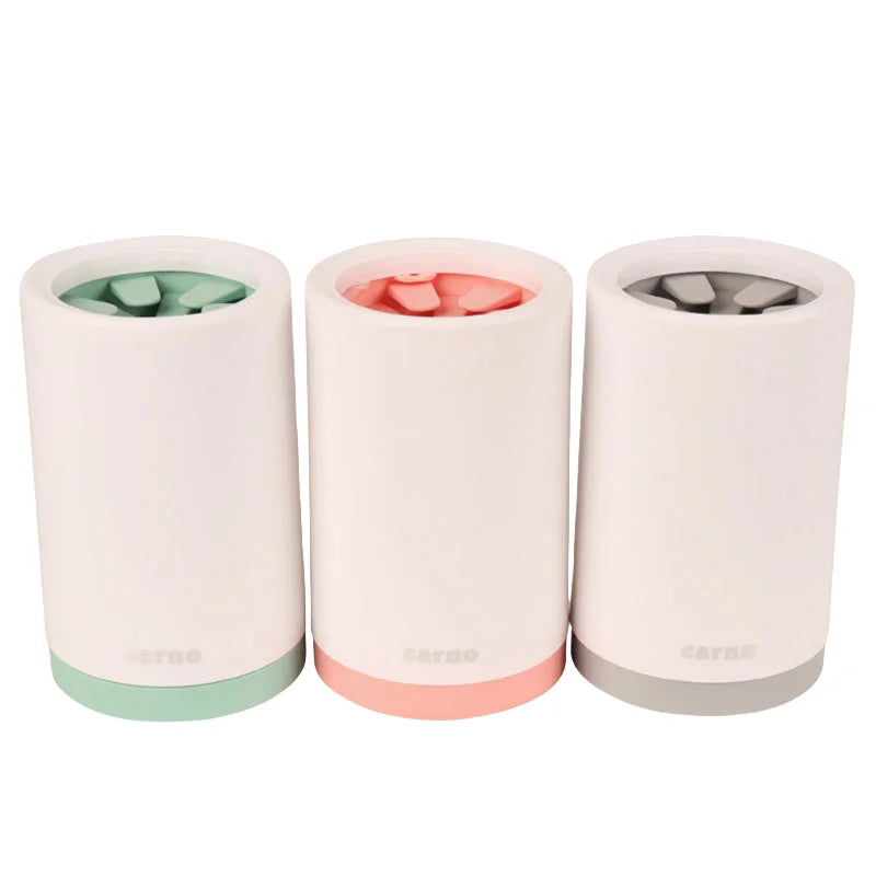 Pet Foot Washer Cup Silicone Soft furvana tm Foot Cup Cat Foot Cleaning Bucket Dog Paw Cleaner Cup Manual Quick Feet Wash Cleaner