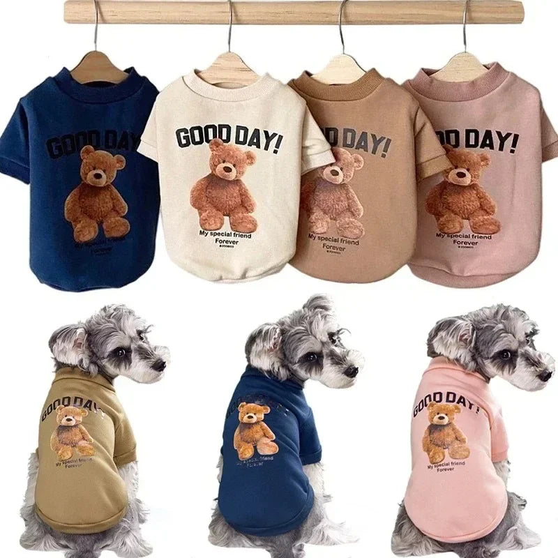 Dogs Winter Cute Clothes Puppy Warm furvana tm Pullover Sweatshirt Bear Pattern Pet Jacket for Small Medium Dog Cat Coats Chihuahua Costume