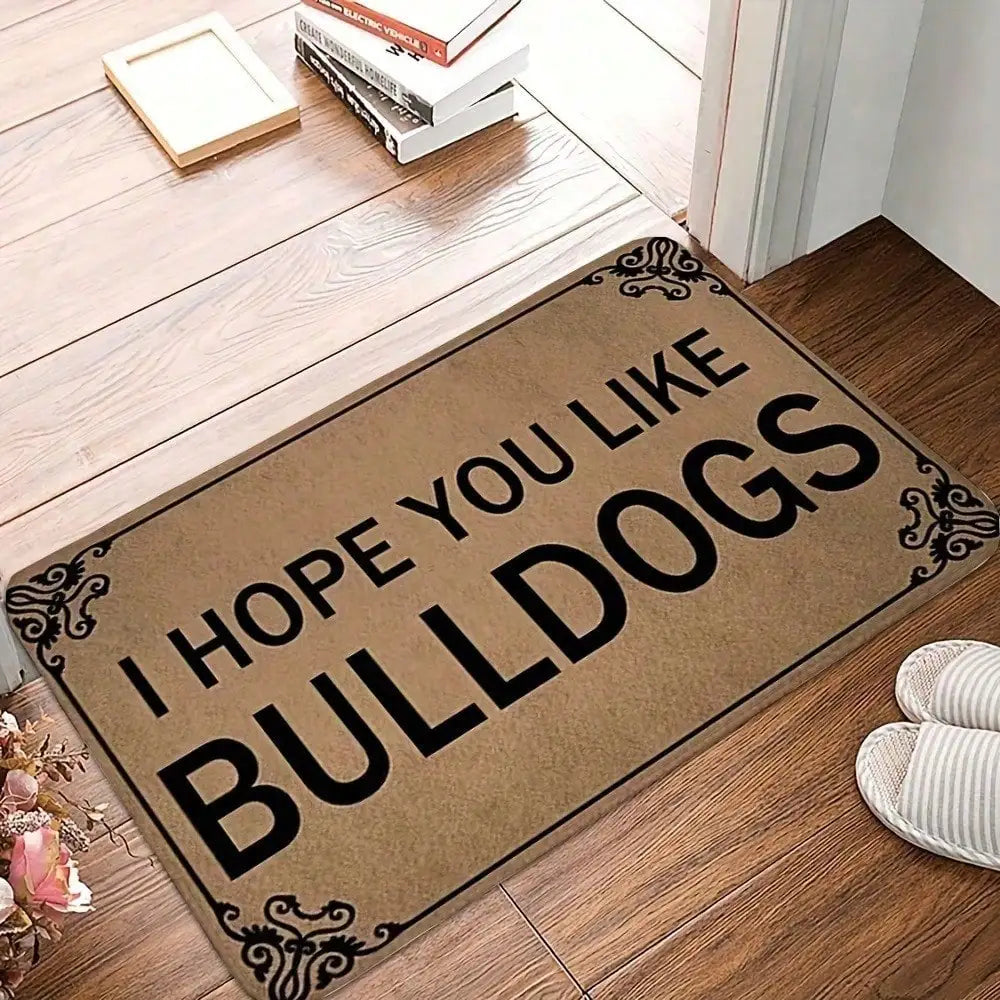 1pc Funny Doormat Bulldog  furvana tmWelcome Mat Dog Lover Gift Non-Slip Absorbent Bathroom Rug Indoor Outdoor Entryway Decor