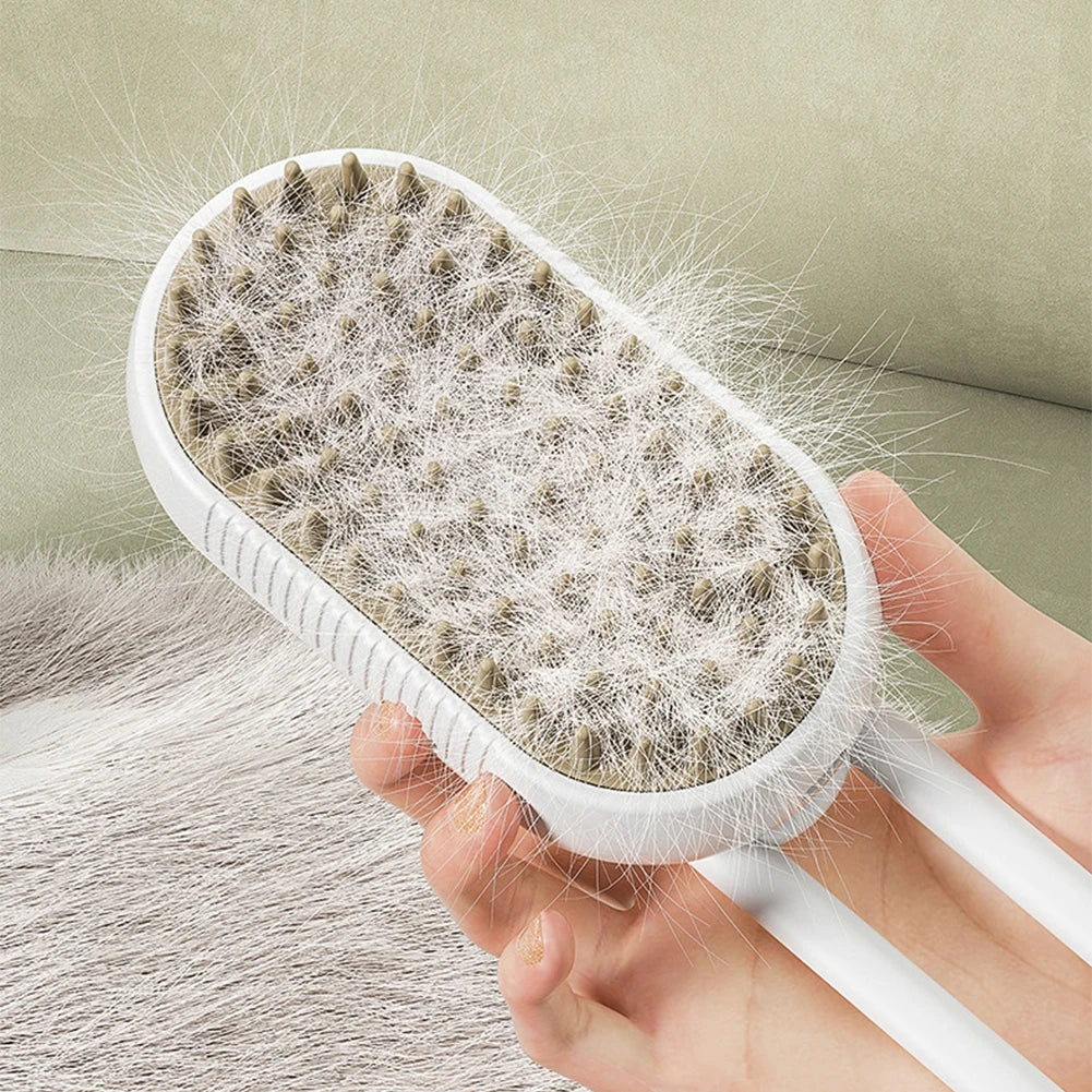 Cat Steam Brush Steamy Dog Brush 3 in 1  furvana tm Electric Spray Cat Hair Brushes USB Rechargeable Dog Grooming Massage Comb for Pet Hairs