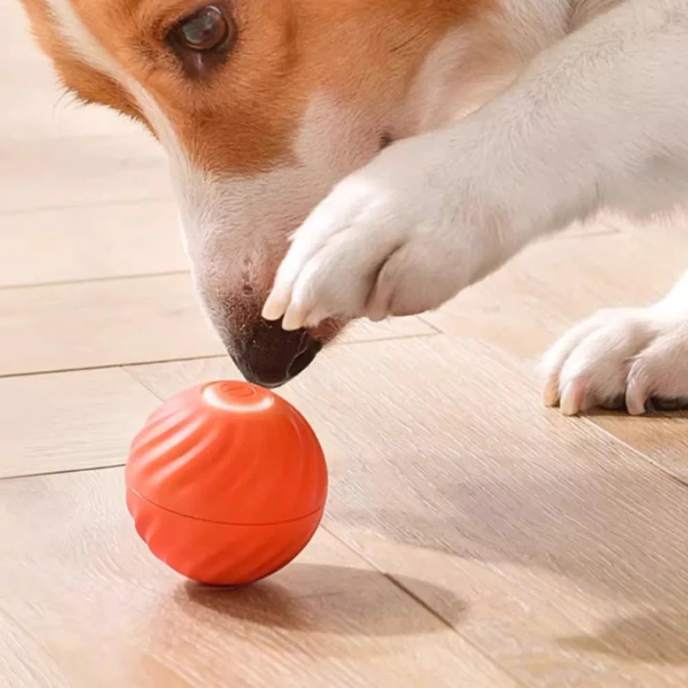 Pet Toy Ball Automatic Moving furvana tm Dog Toy Ball Smart USB Jumping Rotating Interactive Dog Chew Toy Ball for Puppy Ball Toy