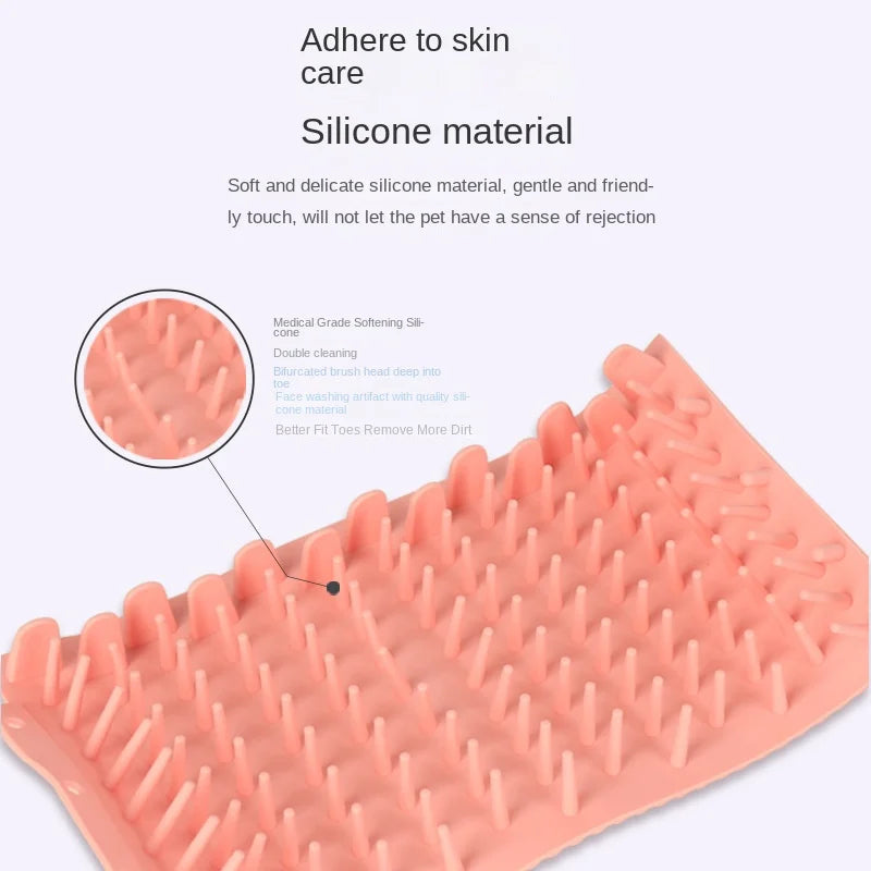 Pet Foot Washer Cup Silicone Soft furvana tm Foot Cup Cat Foot Cleaning Bucket Dog Paw Cleaner Cup Manual Quick Feet Wash Cleaner