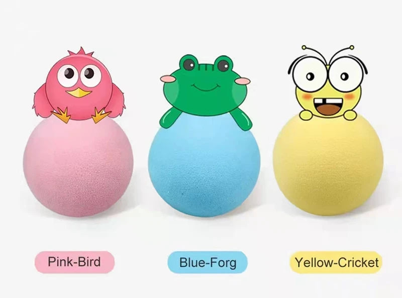 Smart Cat Toys Interactive  furvana tmBall Plush Electric Catnip Training Toy Kitten Touch Sounding Pet Product Squeak Toy Ball Cat Supplie