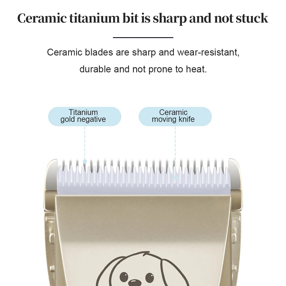 Pet Clipper Grooming Kit Rechargeabl furvana tme Pet Hair Trimmer Shaver Haircut Set For Cat Dog Hair Cutting Remover Machine Professional