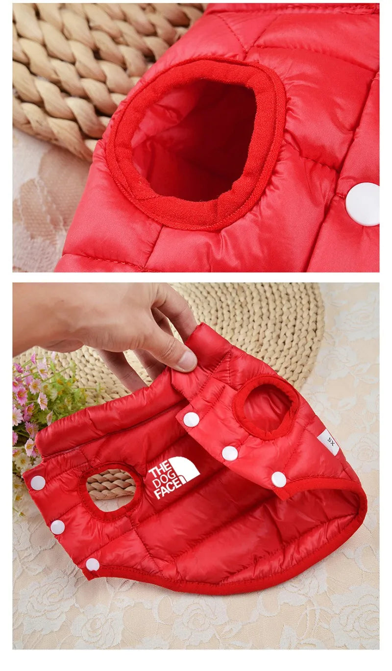 Double Sided Dog Coat Winter Warm   furvana tm Pet Dog Clothes For Small Medium Dogs Vest Chihuahua Clothing Soft Puppy Costumes