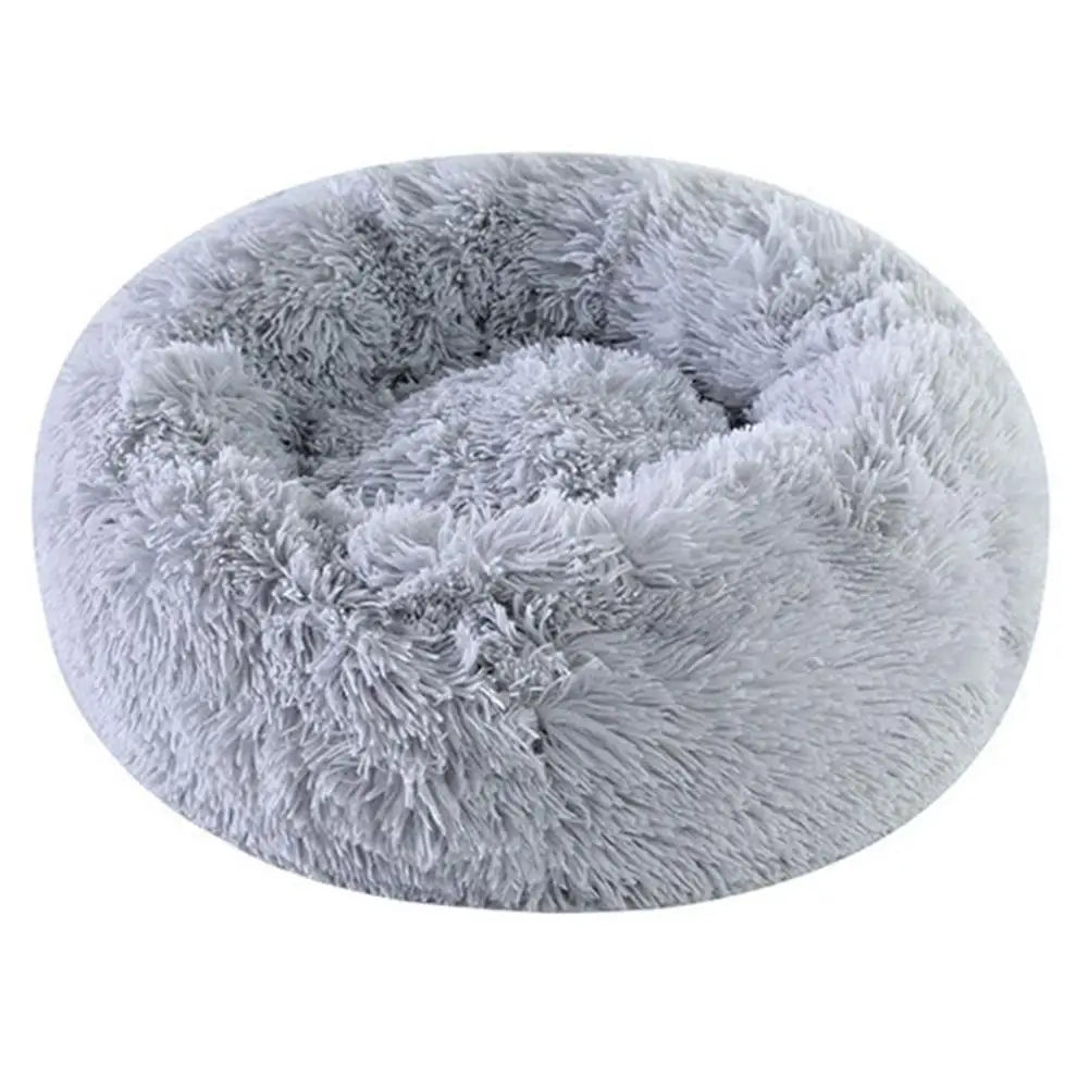 Winter Round Plush Dog Beds Washable Plush  furvana tm Fluffy Pet Cushion Dog Cat Bed Mat Portable Pet Kennel Puppy Pad