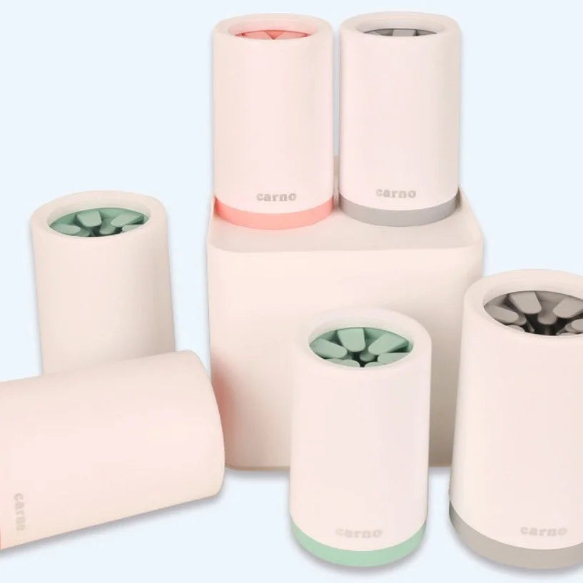 Pet Foot Washer Cup Silicone Soft furvana tm Foot Cup Cat Foot Cleaning Bucket Dog Paw Cleaner Cup Manual Quick Feet Wash Cleaner