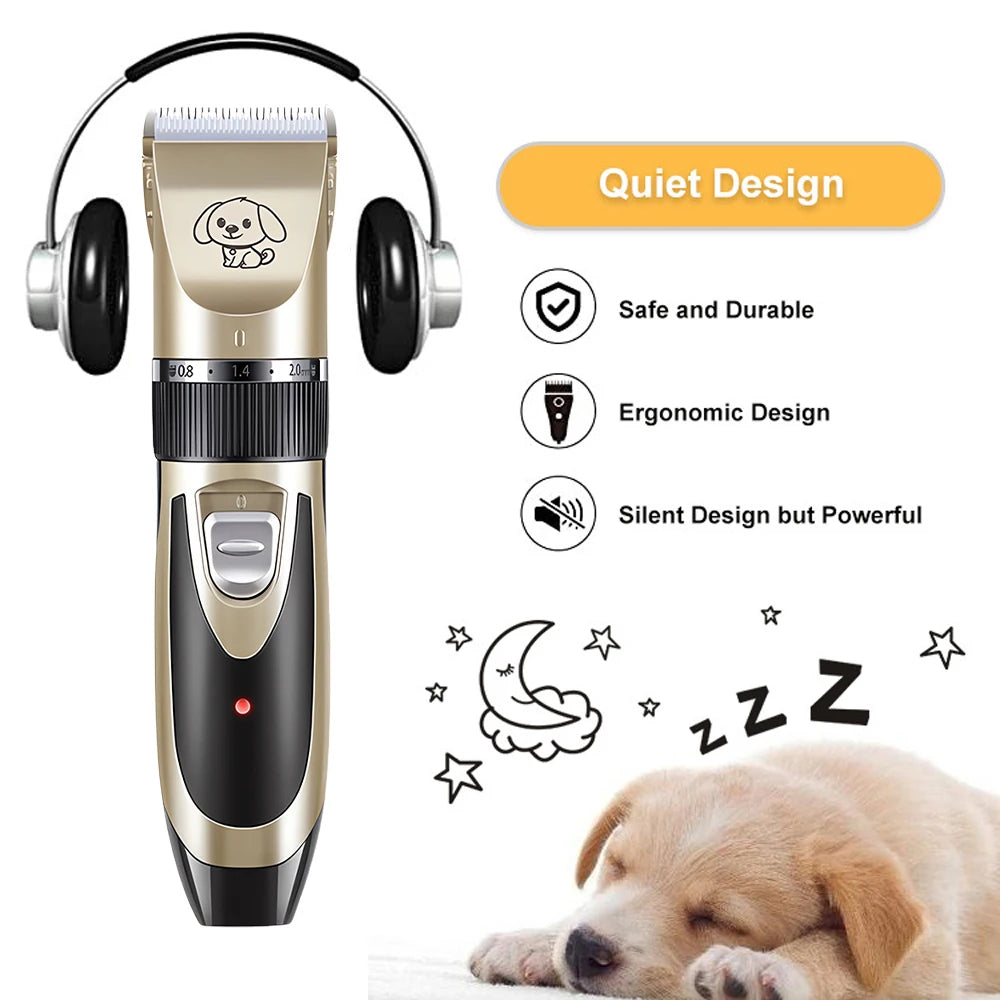 Pet Clipper Grooming Kit Rechargeabl furvana tme Pet Hair Trimmer Shaver Haircut Set For Cat Dog Hair Cutting Remover Machine Professional