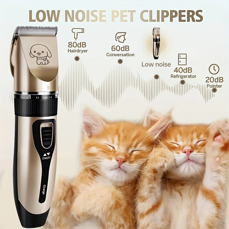 Pet Hair Trimmer Kit Electric furvana tm Precision Clippers Perfect for Professional Grooming at Home, Ideal for Dogs and Cats