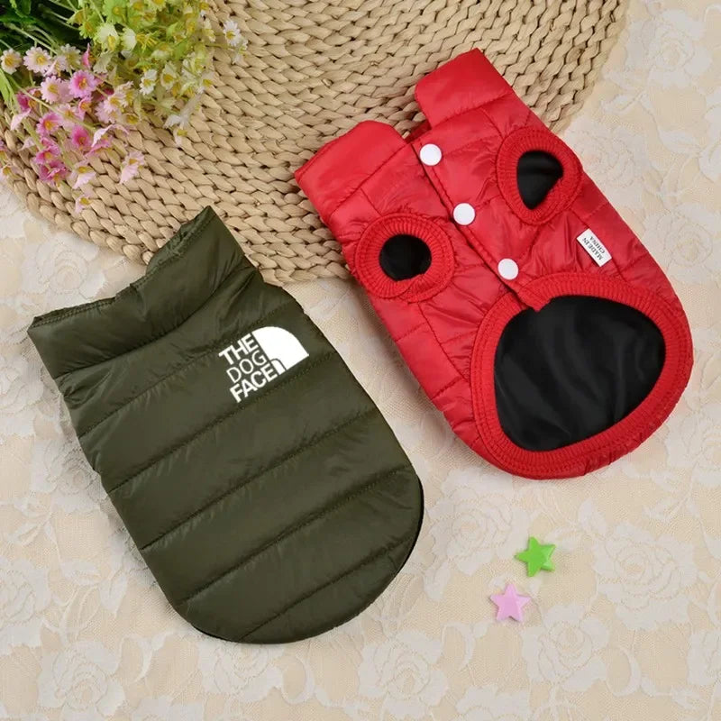 Double Sided Dog Coat Winter Warm   furvana tm Pet Dog Clothes For Small Medium Dogs Vest Chihuahua Clothing Soft Puppy Costumes