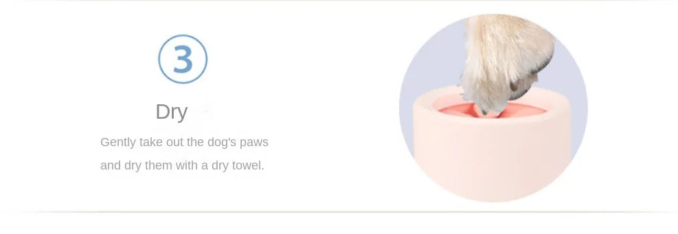 Pet Foot Washer Cup Silicone Soft furvana tm Foot Cup Cat Foot Cleaning Bucket Dog Paw Cleaner Cup Manual Quick Feet Wash Cleaner