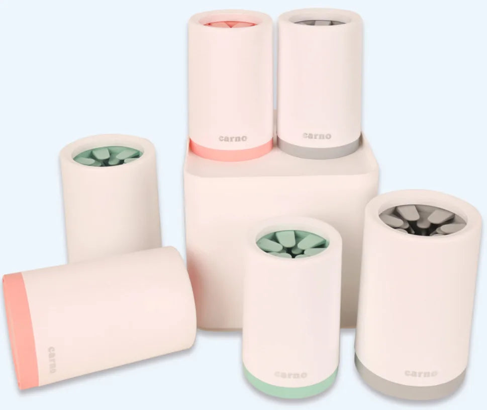 Pet Foot Washer Cup Silicone Soft furvana tm Foot Cup Cat Foot Cleaning Bucket Dog Paw Cleaner Cup Manual Quick Feet Wash Cleaner