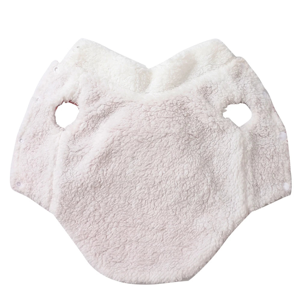 Winter Pet Clothes Cozy furvana tm Thicken Fleece Solid Kitten Sweater For Small Cats Dogs Cute Bow Jacket Coat With D-Ring Sphynx Costume