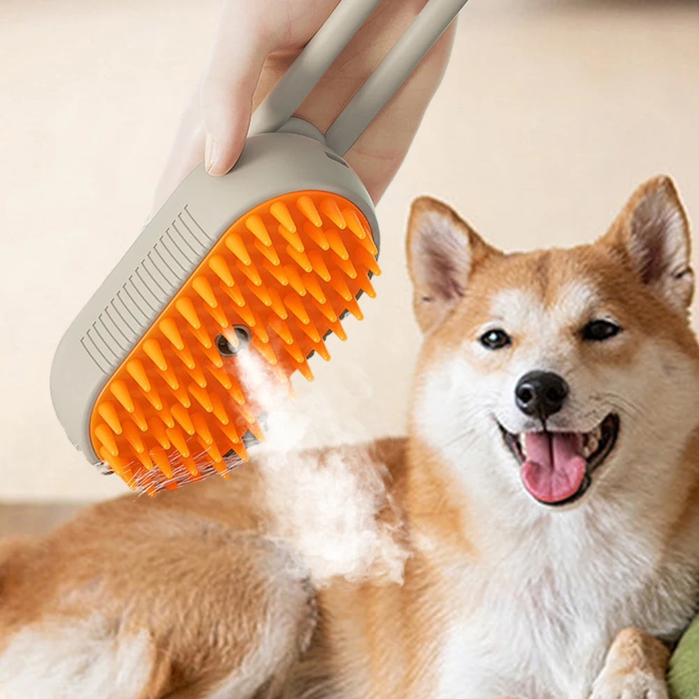 Cat Steam Brush Steamy Dog Brush 3 in 1  furvana tm Electric Spray Cat Hair Brushes USB Rechargeable Dog Grooming Massage Comb for Pet Hairs