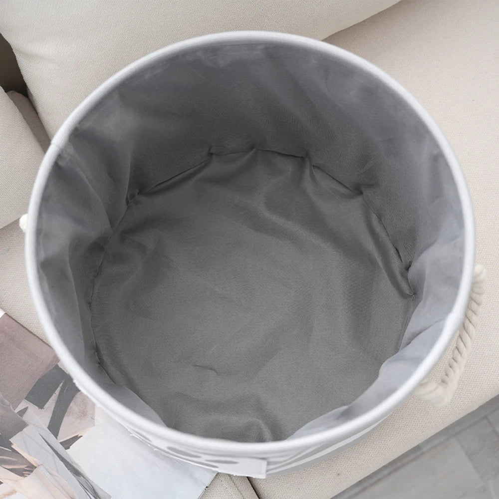 Striped Claw Round Dog Pet Toy Basket  furvana tmStorage Box with Handle Pet Supplies