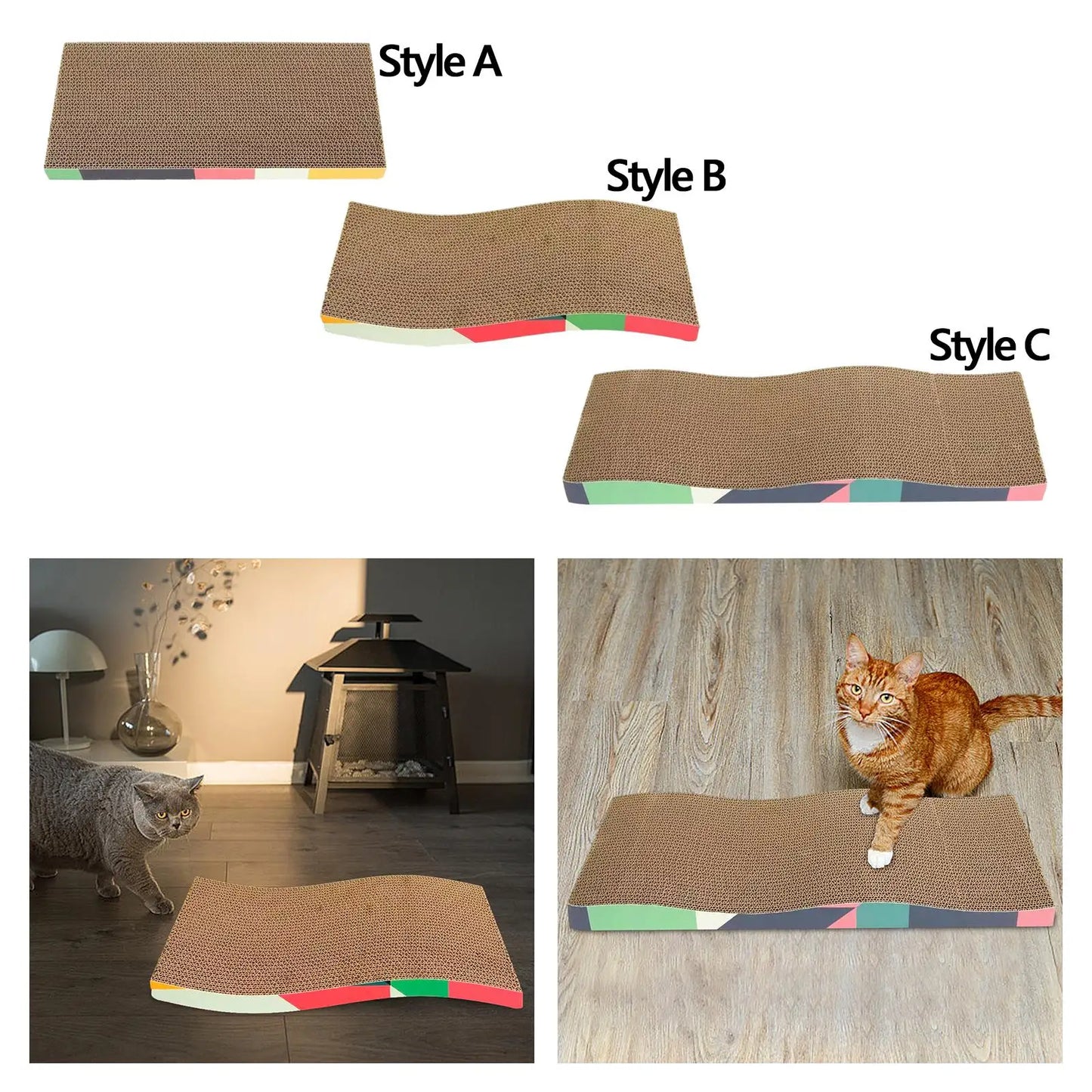 Cat Scratchers Cardboard Corrugate furvana tmd Paper Durable Furniture Protection Pet Sofa Cat Scratch Bed for Indoor Cats Kittens Rest