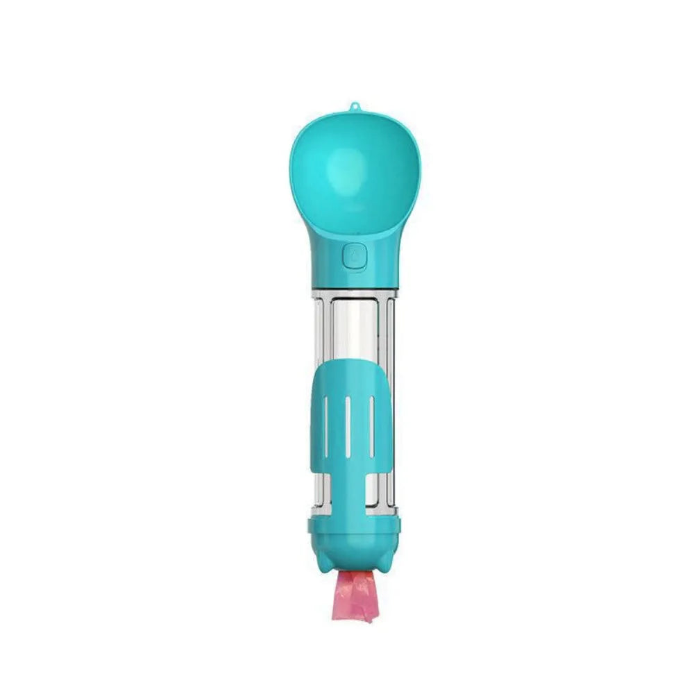 300/500ml Pet Water Food Dispenser furvana tm with Trash Bag Box and Shovel Leak Proof Pet Dog Water Bottle 3 in 1 Dog Food Feeder Cat