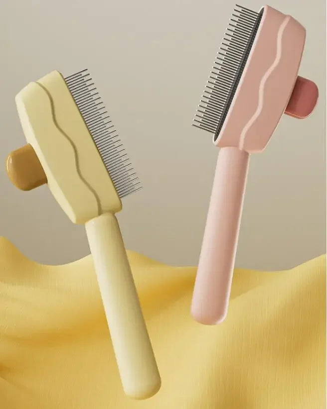 Dog Comb Massage Dog Brush furvana tm Automatic Pet Hair Remover Self Cleaning Cat Brush Dogs Grooming One Button Hair Comb Pet Products