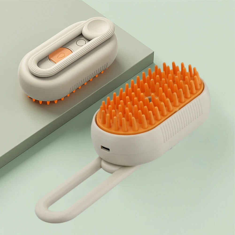 Cat Steam Brush Steamy Dog Brush 3 in 1  furvana tm Electric Spray Cat Hair Brushes USB Rechargeable Dog Grooming Massage Comb for Pet Hairs