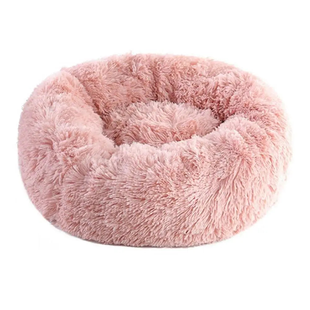 Winter Round Plush Dog Beds Washable Plush  furvana tm Fluffy Pet Cushion Dog Cat Bed Mat Portable Pet Kennel Puppy Pad