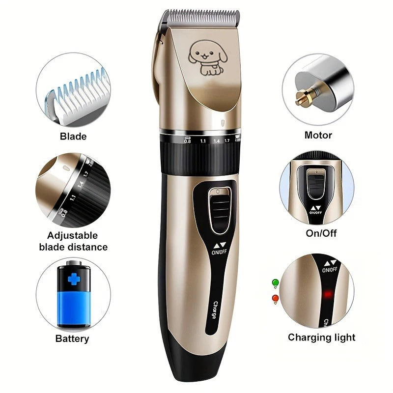 Pet Hair Trimmer Kit Electric furvana tm Precision Clippers Perfect for Professional Grooming at Home, Ideal for Dogs and Cats