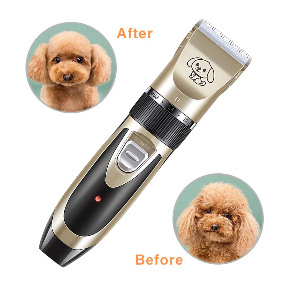 Pet Clipper Grooming Kit Rechargeabl furvana tme Pet Hair Trimmer Shaver Haircut Set For Cat Dog Hair Cutting Remover Machine Professional