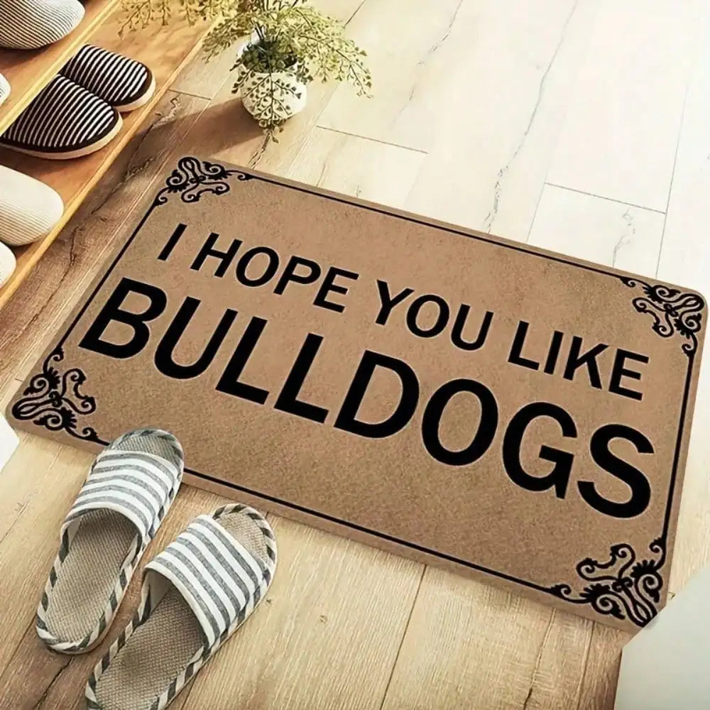 1pc Funny Doormat Bulldog  furvana tmWelcome Mat Dog Lover Gift Non-Slip Absorbent Bathroom Rug Indoor Outdoor Entryway Decor
