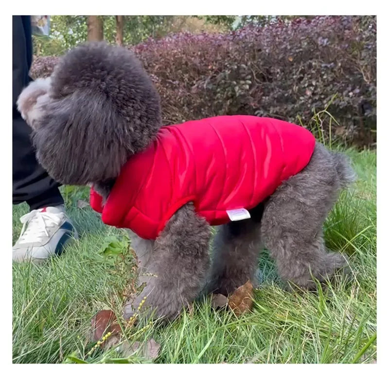 Double Sided Dog Coat Winter Warm   furvana tm Pet Dog Clothes For Small Medium Dogs Vest Chihuahua Clothing Soft Puppy Costumes