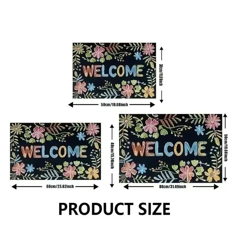 Humorous Cat Doormats Go Away  furvana tmWelcome Design Foot Mat Sassy Pet Lover Mats for Unique Home Entryway Decor Doormat