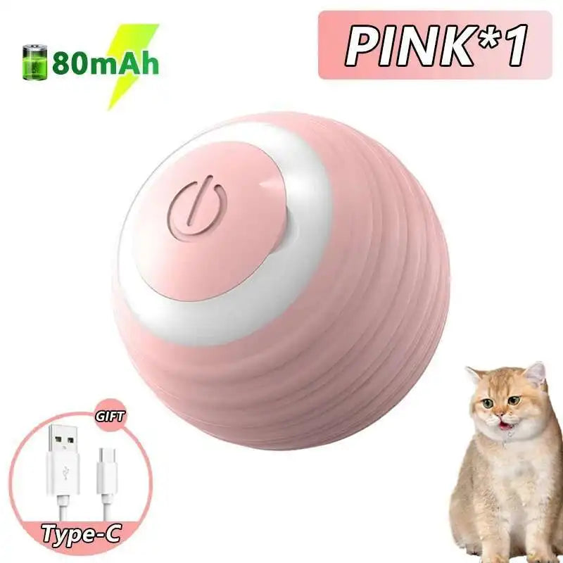 Smart Dog Toy Ball Electronic  furvana tmInteractive Pet Toy Ball USB Automatic Bouncing Rolling Toy Ball With RGB Lights Puppy Cat Product