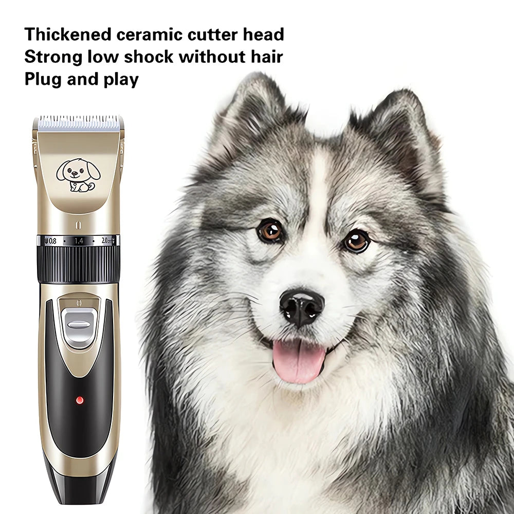 Pet Clipper Grooming Kit Rechargeabl furvana tme Pet Hair Trimmer Shaver Haircut Set For Cat Dog Hair Cutting Remover Machine Professional