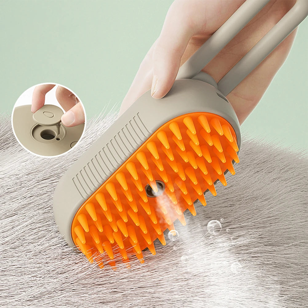 Cat Steam Brush Steamy Dog Brush 3 in 1  furvana tm Electric Spray Cat Hair Brushes USB Rechargeable Dog Grooming Massage Comb for Pet Hairs