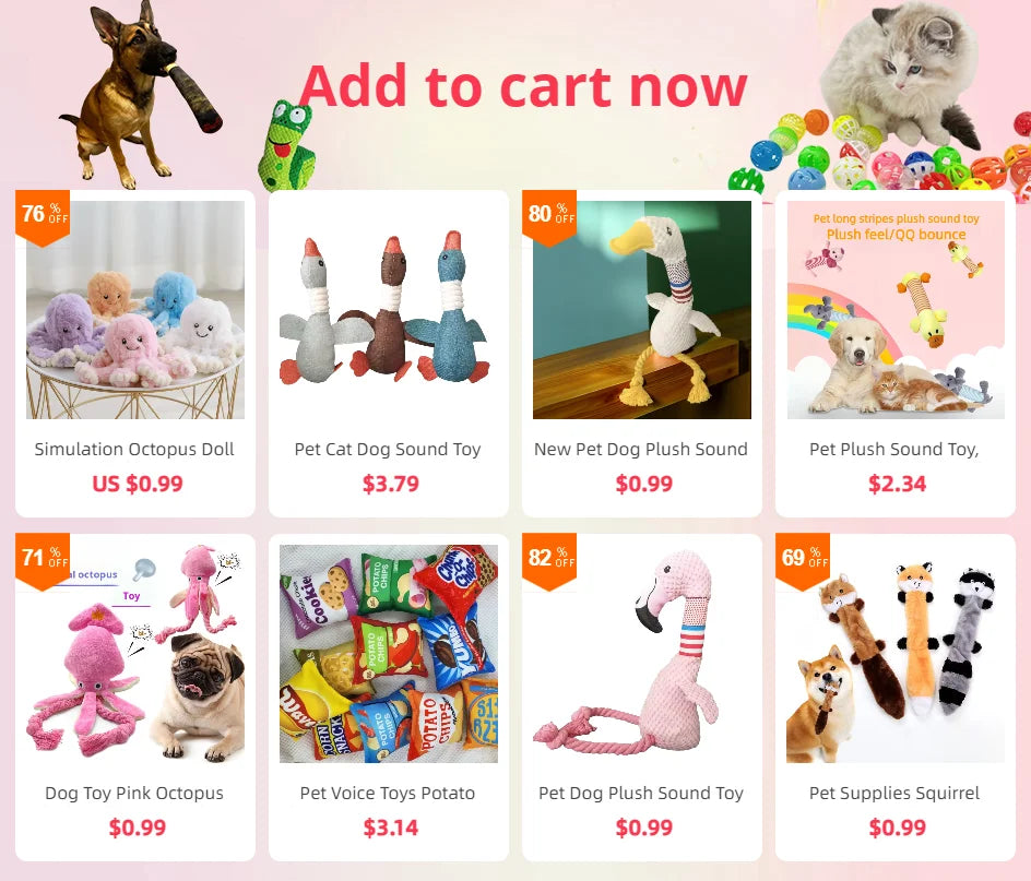 Interactive Dog Joint Sound Puppy Toys  furvana tm Cigar For Small Resistant Squeak Dogs Indestructible Dog Plush Chewing Toy Pet Bite Toys