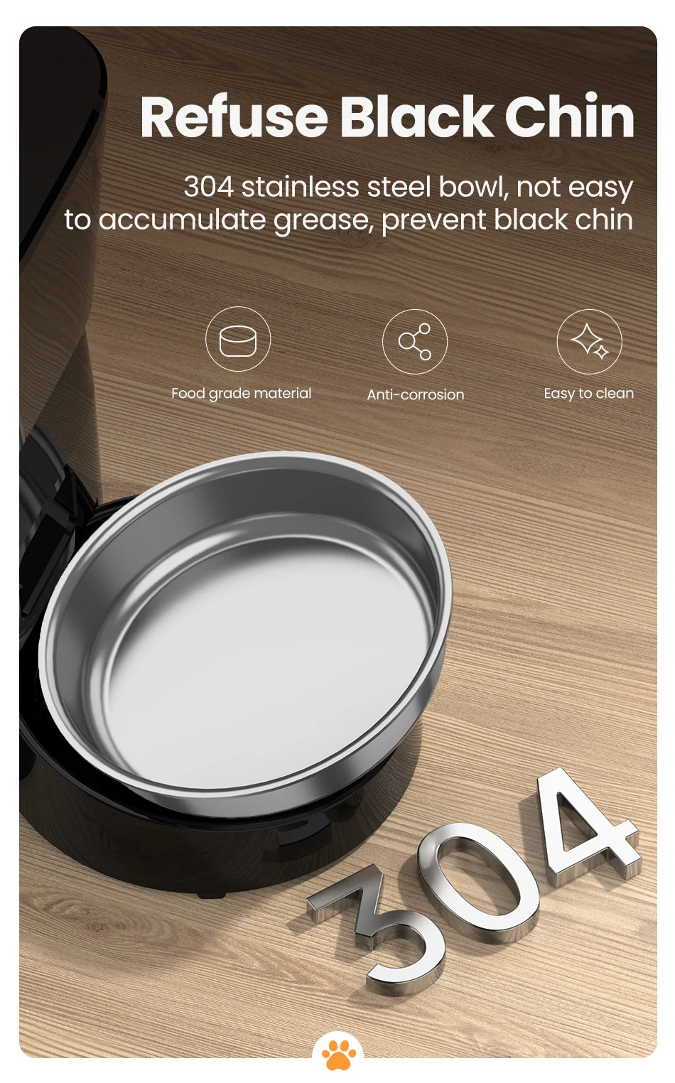 ROJECO Automatic Pet Feeder Button furvana tm Version Auto Cat Food Dispenser Accessories Smart Control Pet Feeder For Cats Dog Dry Food