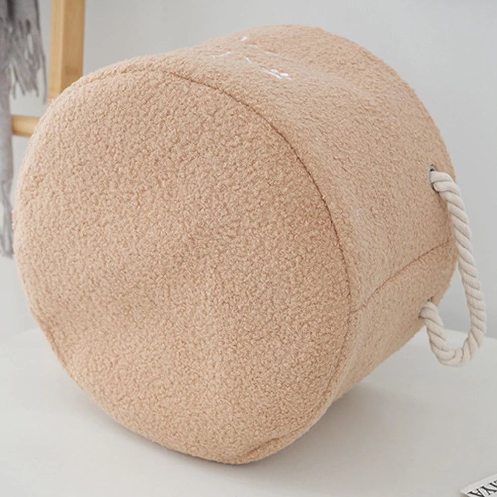 Plush Dog Toy Basket Foldable Storage Dog Toy  furvana tmwith Comfortable Handle Suitable for Storing Pet Toy Accessories
