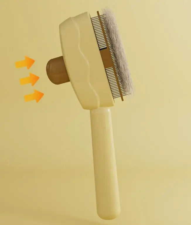 Dog Comb Massage Dog Brush furvana tm Automatic Pet Hair Remover Self Cleaning Cat Brush Dogs Grooming One Button Hair Comb Pet Products