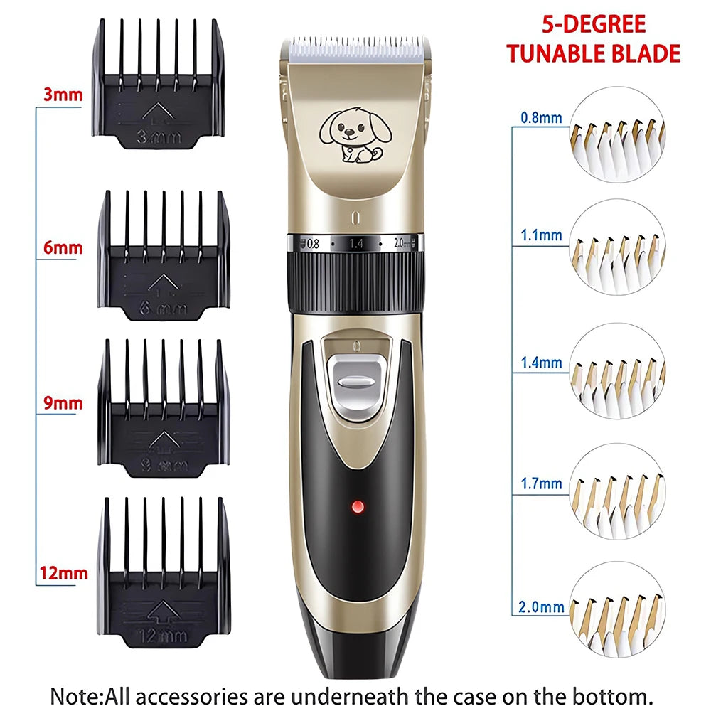 Pet Clipper Grooming Kit Rechargeabl furvana tme Pet Hair Trimmer Shaver Haircut Set For Cat Dog Hair Cutting Remover Machine Professional
