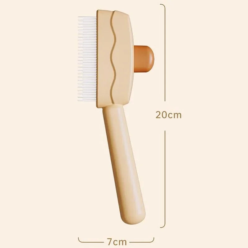 Dog Comb Massage Dog Brush furvana tm Automatic Pet Hair Remover Self Cleaning Cat Brush Dogs Grooming One Button Hair Comb Pet Products