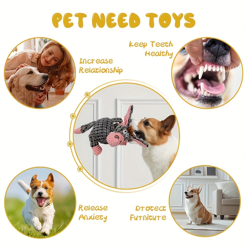 Pet Plush Squeaky Toy Set™