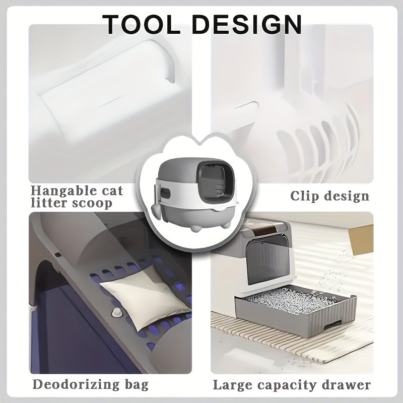 Fully Enclosed Cat Litter Box™