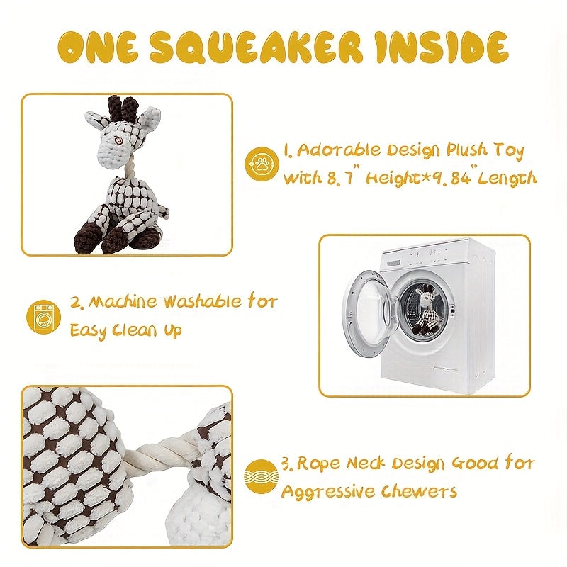 Pet Plush Squeaky Toy Set™